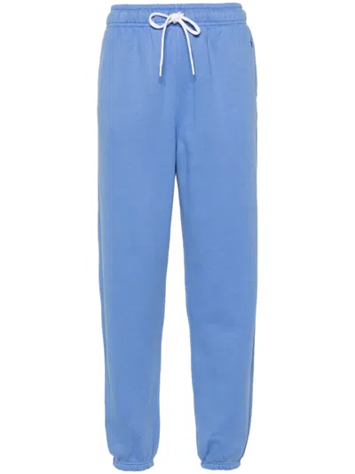 Polo Ralph Lauren Polo Pony-embroidered Track Trousers In Blue