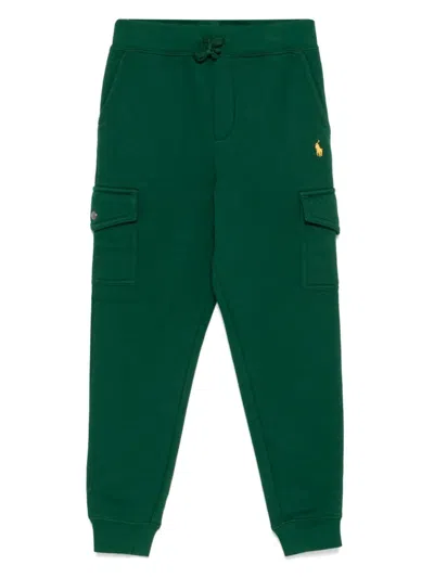 Polo Ralph Lauren Kids' Polo Pony-embroidered Trackpants In Green