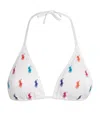 Polo Ralph Lauren Polo Pony-embroidered Triangle Bikini Top In Multi