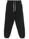 Polo Ralph Lauren Relaxed Fit Ankle-length Trousers With Adjustable Drawstring In Black
