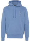 POLO RALPH LAUREN BLUE POLO PONY EMBROIDERY DRAWSTRING HOODIE