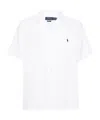 Polo Ralph Lauren Slim-fit Button-down Collar Logo-embroidered Cotton-blend Poplin Shirt In White