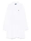 Shop Polo Ralph Lauren Polo Pony-embroidery Mini Dress In Weiss