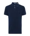 Polo Ralph Lauren Blue Polo Shirt With Large Pony Detail On The Front In Cotton Piquet Man In Black