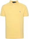 Polo Ralph Lauren Sskcslim1 Short Sleeve Knit Clothing In Yellow