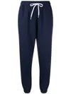 Polo Ralph Lauren Ankle-length Athletic Pants With Tapered Cuffs In Blue