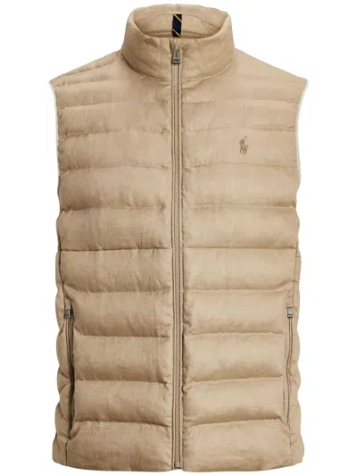 Polo Ralph Lauren Polo Pony Gilet In Neutrals