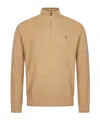 Polo Ralph Lauren Polo Pony Half-zip Jumper In Nude