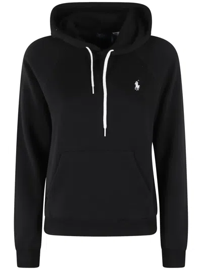 Polo Ralph Lauren Prl Shrknhd Long Sleeve Sweatshirt In Black