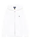 Polo Ralph Lauren Zip-up Fleece Hoodie In White
