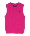 Polo Ralph Lauren Polo Pony-embroidered Vest In Pink