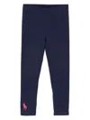Polo Ralph Lauren Polo Pony Leggings In Blue