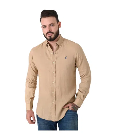 Polo Ralph Lauren Hemd Mit Polo Pony-stickerei In Nude