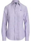 Polo Ralph Lauren Lilac Oxford Shirt In Purple