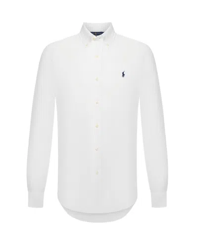 Polo Ralph Lauren Polo Pony Linen Shirt In White