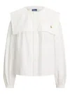 Polo Ralph Lauren Polo Pony Long-sleeve Shirt In White