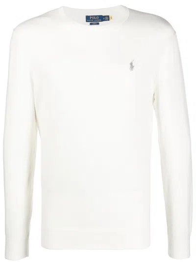 Polo Ralph Lauren Polo Pony Long-sleeve Sweatshirt In White