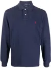 Polo Ralph Lauren Classic Long Sleeve Polo Shirt In Blau