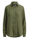 Polo Ralph Lauren Polo Pony Long-sleeved Shirt In Green