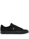 Polo Ralph Lauren Polo Pony Low-top Sneakers In Black