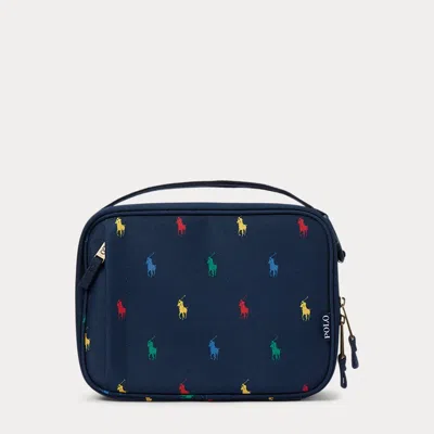 Polo Ralph Lauren Kids' Polo Pony Lunch Tote In Newport Navy