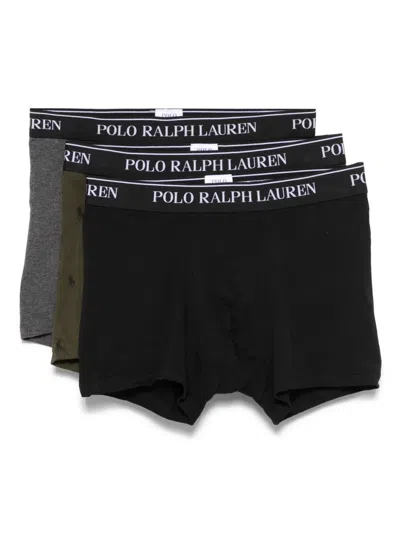 Polo Ralph Lauren Polo Pony-motif Boxers (pack Of Three) In Black