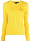 POLO RALPH LAUREN POLO RALPH LAUREN POLO PONY MOTIF CABLE KNIT JUMPER