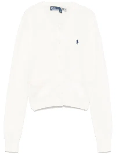 Polo Ralph Lauren Polo Pony-motif Cardigan In Neutrals