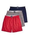 Polo Ralph Lauren Polo Pony-motif Checked Boxers (pack Of Three) In Multi