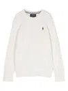 Polo Ralph Lauren Big Boys Cable Knit Sweater In White