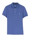 Polo Ralph Lauren Polo Pony-motif Cotton Polo Shirt In Blue