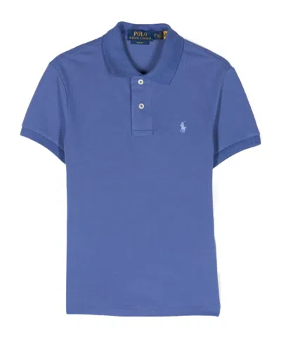 Polo Ralph Lauren Polo Pony-motif Cotton Polo Shirt In Blue