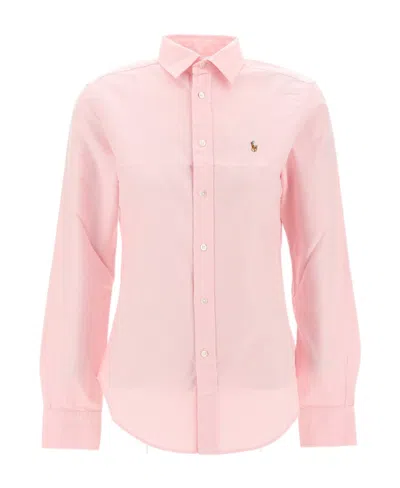 Polo Ralph Lauren Polo Pony Motif Cotton Shirt In Rosa