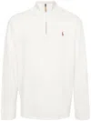 Polo Ralph Lauren Half-zip Sweatshirt With Stand-up Collar In Neutrals