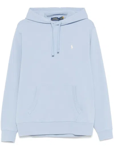 Polo Ralph Lauren Polo-pony-motif Hoodie In Blue