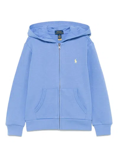 Polo Ralph Lauren Kids' Polo Pony-motif Hoodie In Blue