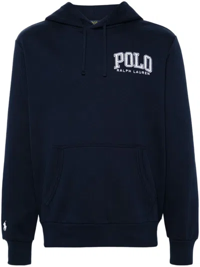 Polo Ralph Lauren Polo Pony-motif Hoodie In Blue