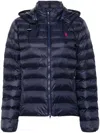 Polo Ralph Lauren Water-resistant Packable Puff Hooded Jacket In Blue