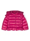 Polo Ralph Lauren Polo Pony Hooded Padded Jacket In Pink