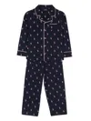 Polo Ralph Lauren Polo Pony-motif Pajama Set In Blue