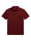 Polo Ralph Lauren Polo Pony-embroidered Polo Shirt In Burgundy