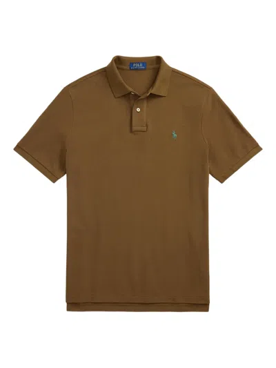 Polo Ralph Lauren Polo Pony-motif Polo Shirt In Brown