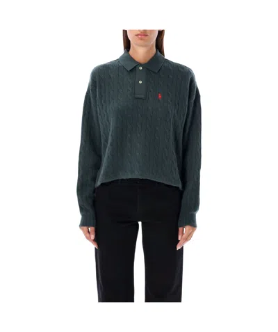 Polo Ralph Lauren Polo-pony-motif Polo Shirt In Black