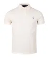 Polo Ralph Lauren Cotton Mesh Slim Fit Polo Shirt In White