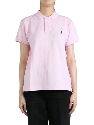 Polo Ralph Lauren Polo Pony-embroidered Polo Top In Pink