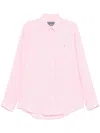 Polo Ralph Lauren Lightweight Linen Long Sleeve Shirt In Pink