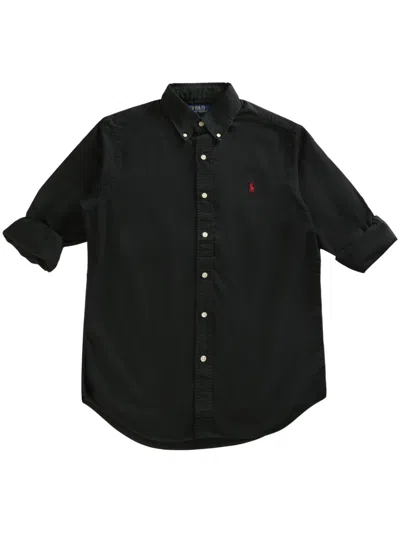 Polo Ralph Lauren Polo-pony-motif Shirt In Black