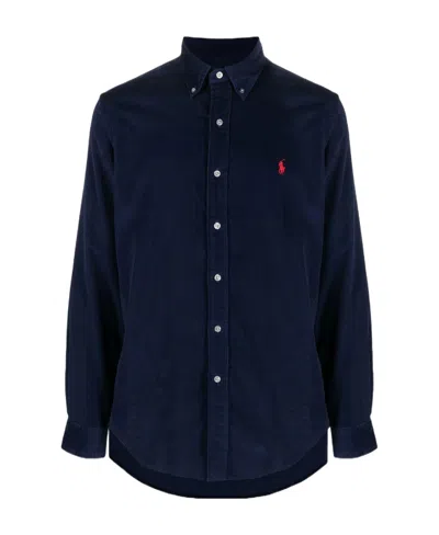 POLO RALPH LAUREN POLO RALPH LAUREN LOGO EMBROIDERED CORDUROY SHIRT