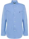 Polo Ralph Lauren Tailored Long Sleeve Sport Shirt In Blue