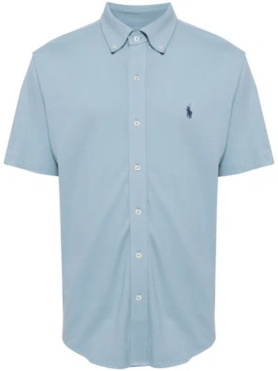 Polo Ralph Lauren Polo-pony-motif Shirt In Blue